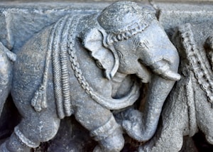 Carved Wooden Elephant