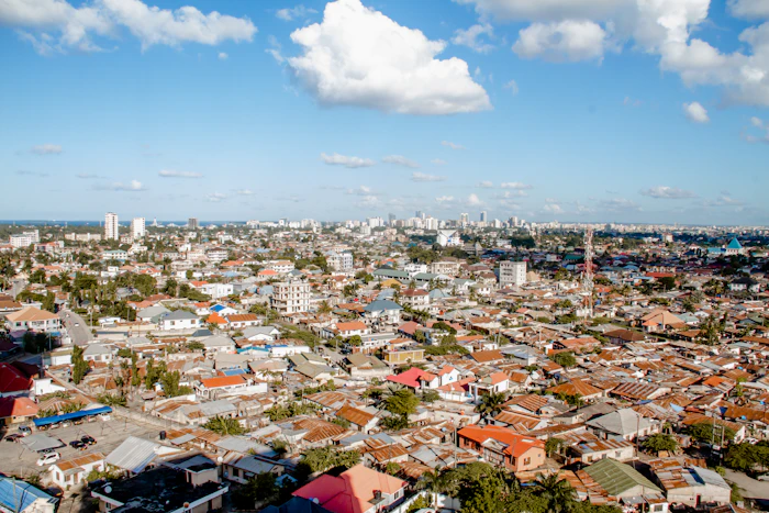 View of Dar es Salaam from a tall building