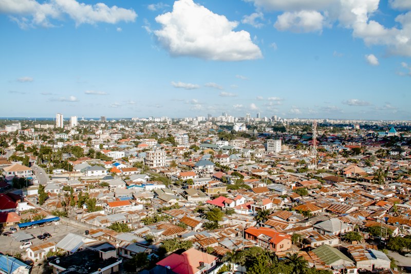 Vista aérea da área urbana e comercial do Centro de Jacareí