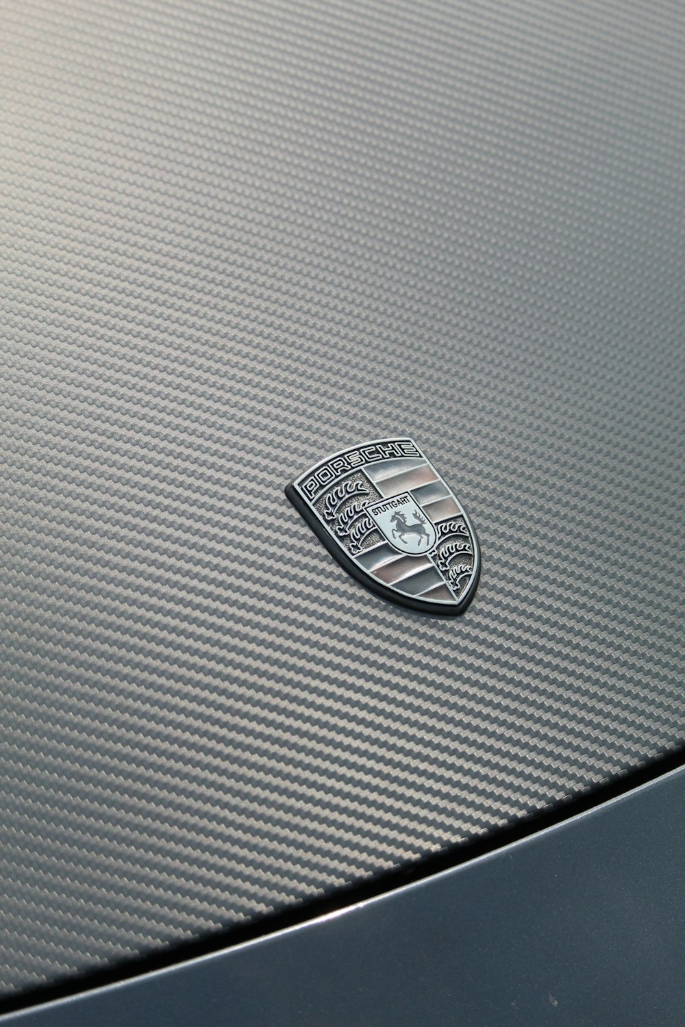 a close up of the emblem on a car