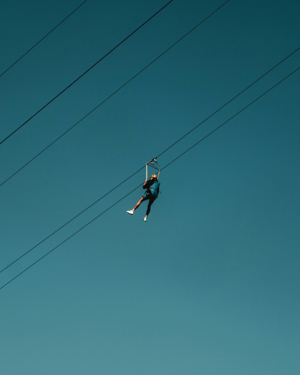 a person on skis high up in the air