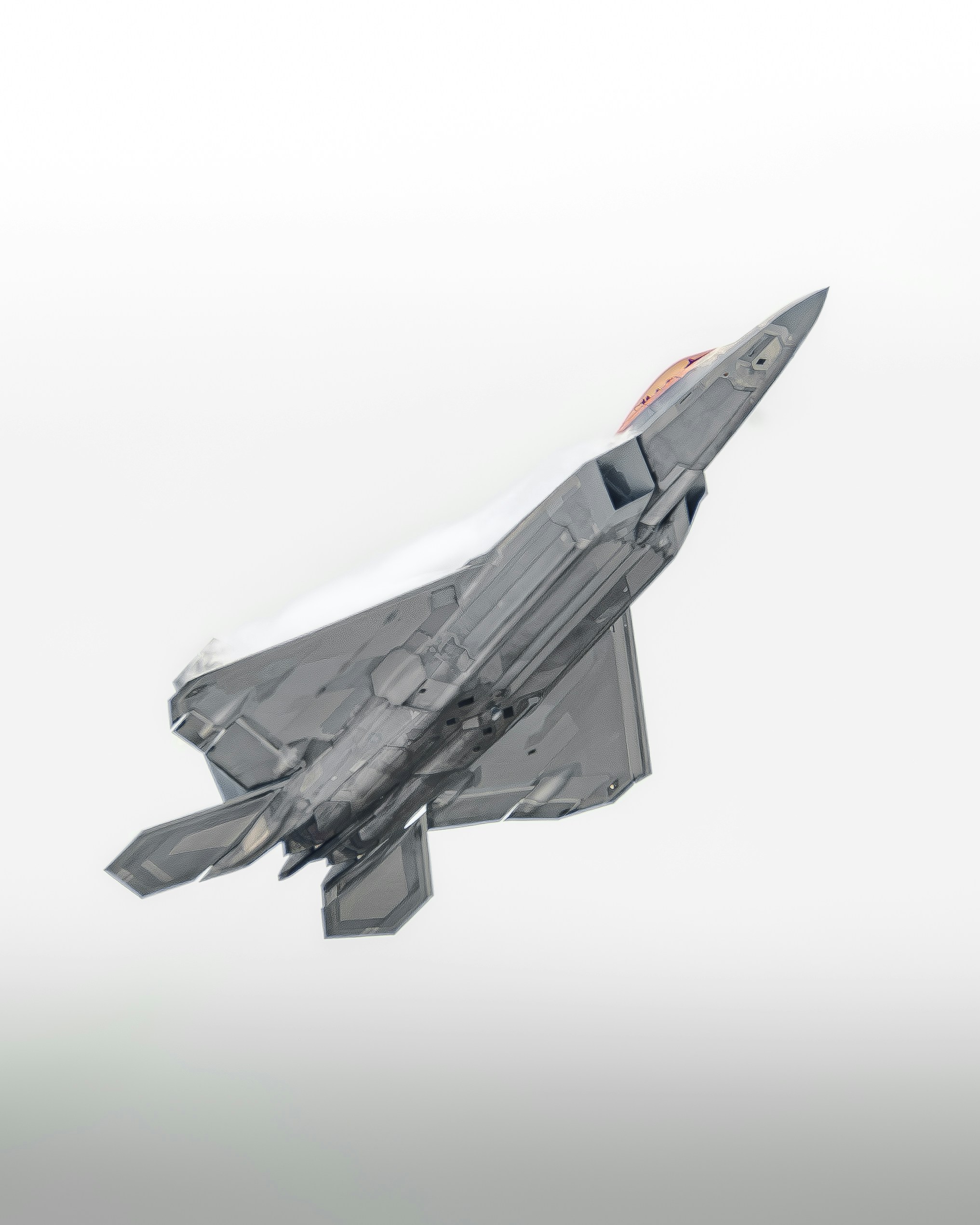 RaZZ Larson piloting the F-22 Raptor for the F22 Demo Team at Wings Over Wayne 2023