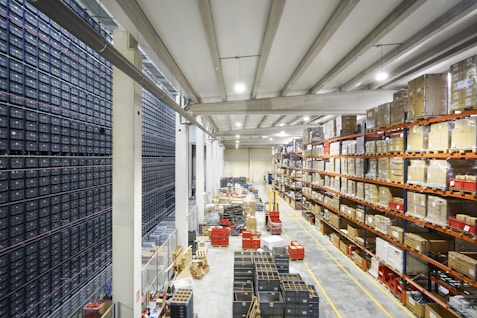 Warehouse filled with boxes