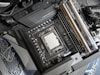 a close up view of a computer motherboard