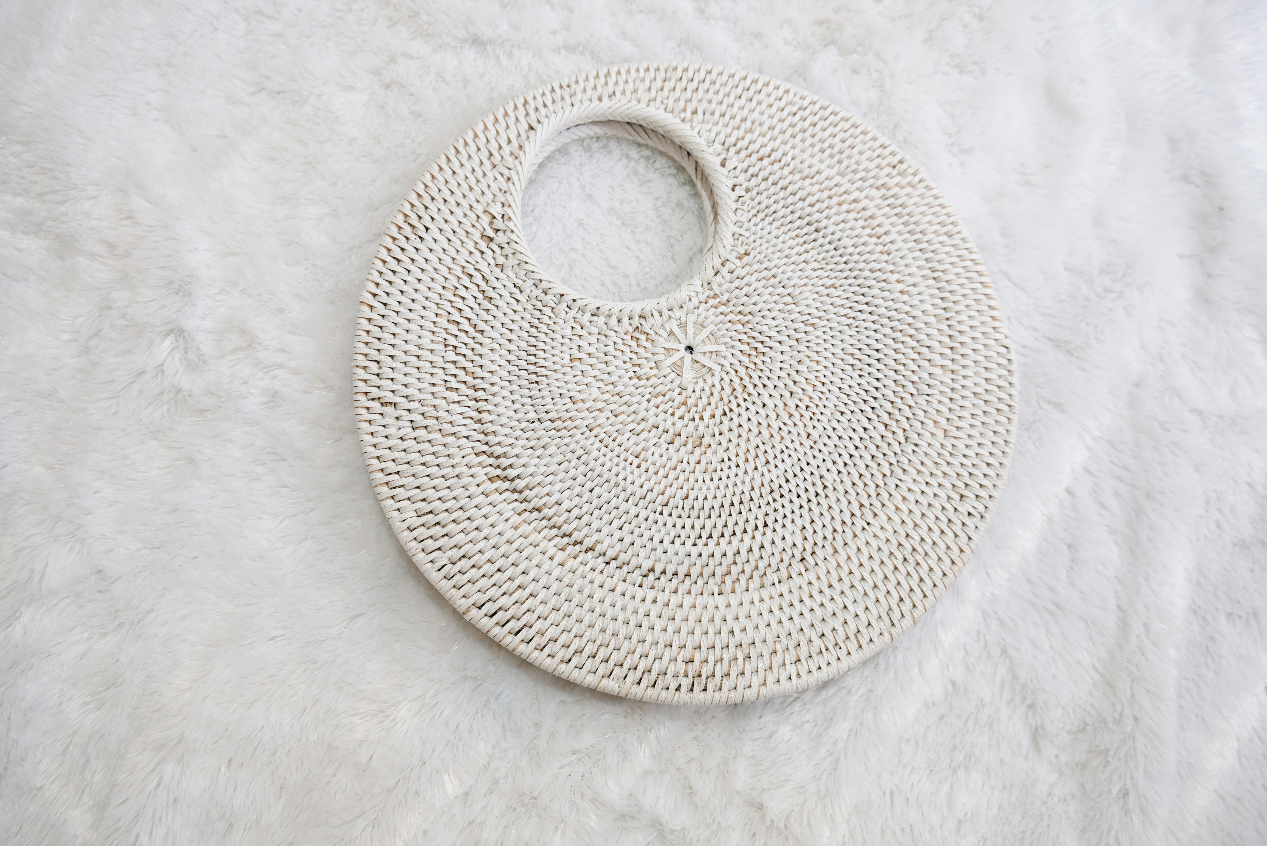 White minimalist handbag