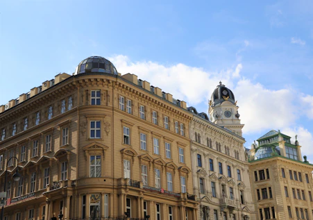 a large building with a clock on the top of it