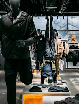 A dynamic photo of gym wear displayed in an engaging way.