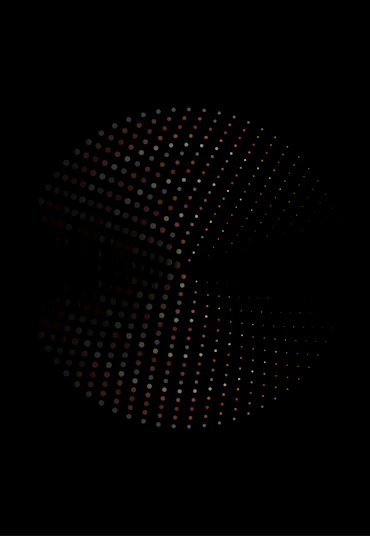 a black background with orange dots