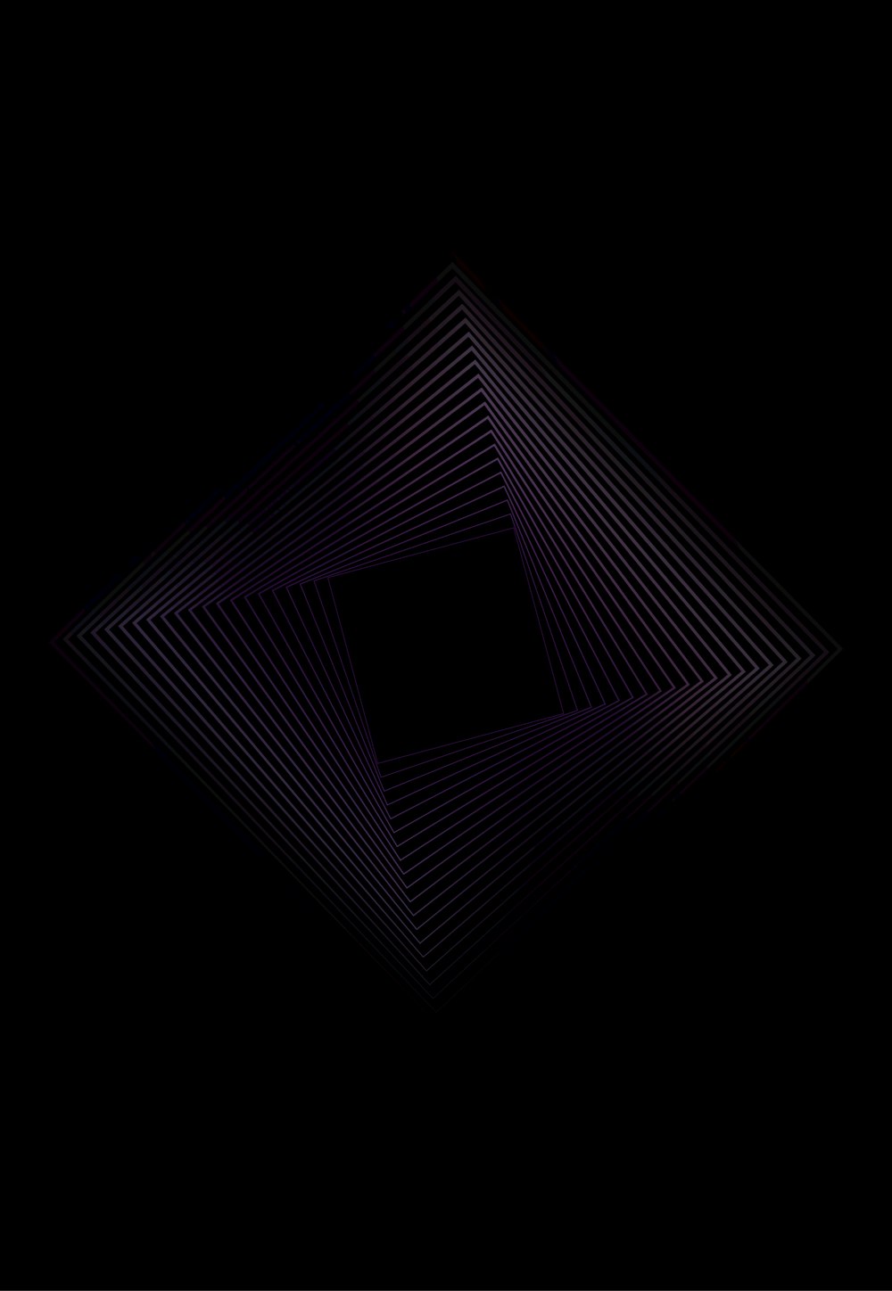a black background with a purple square in the middle