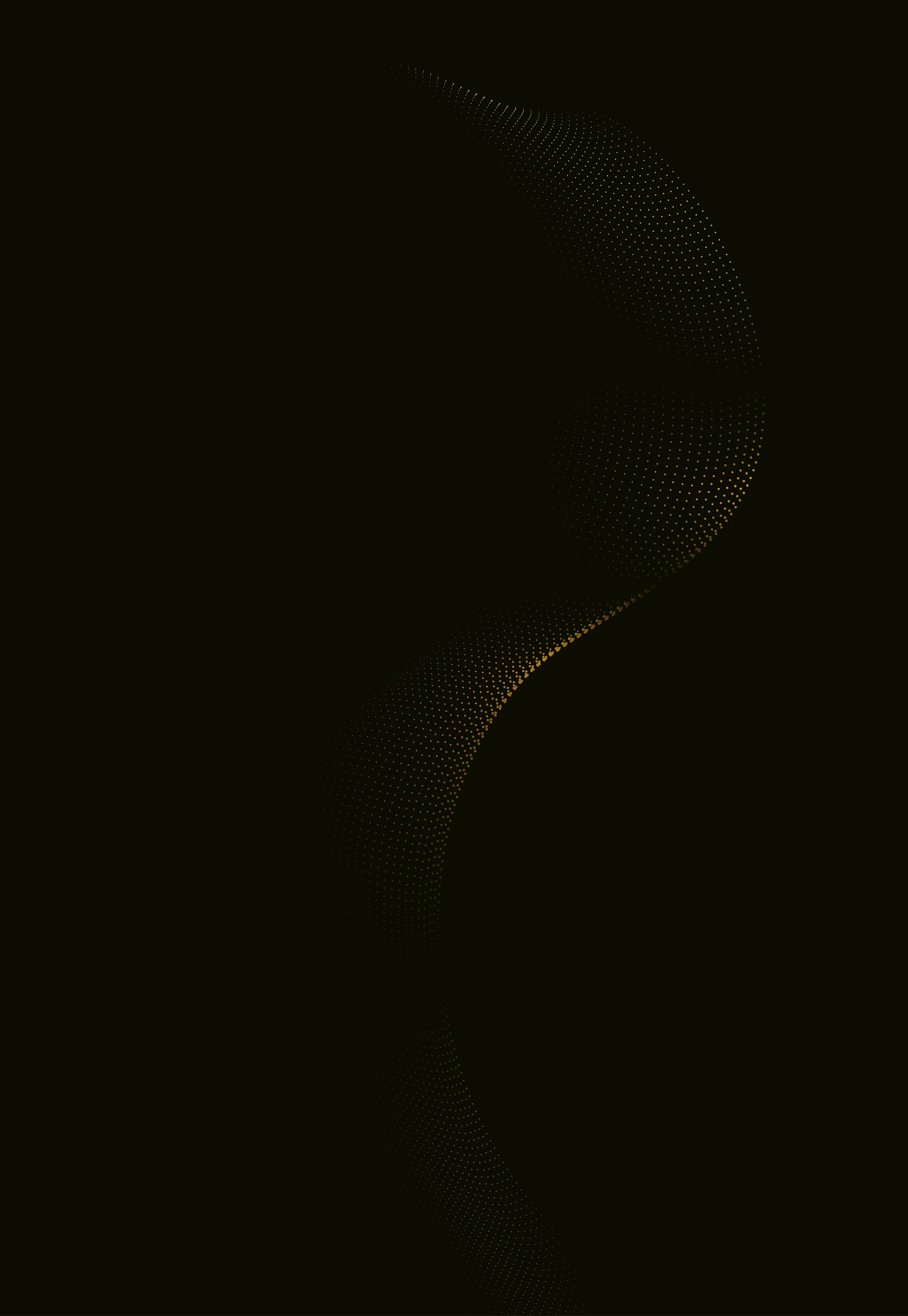 a black background with a curved yellow line