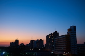 Sunset over the city of Maputo