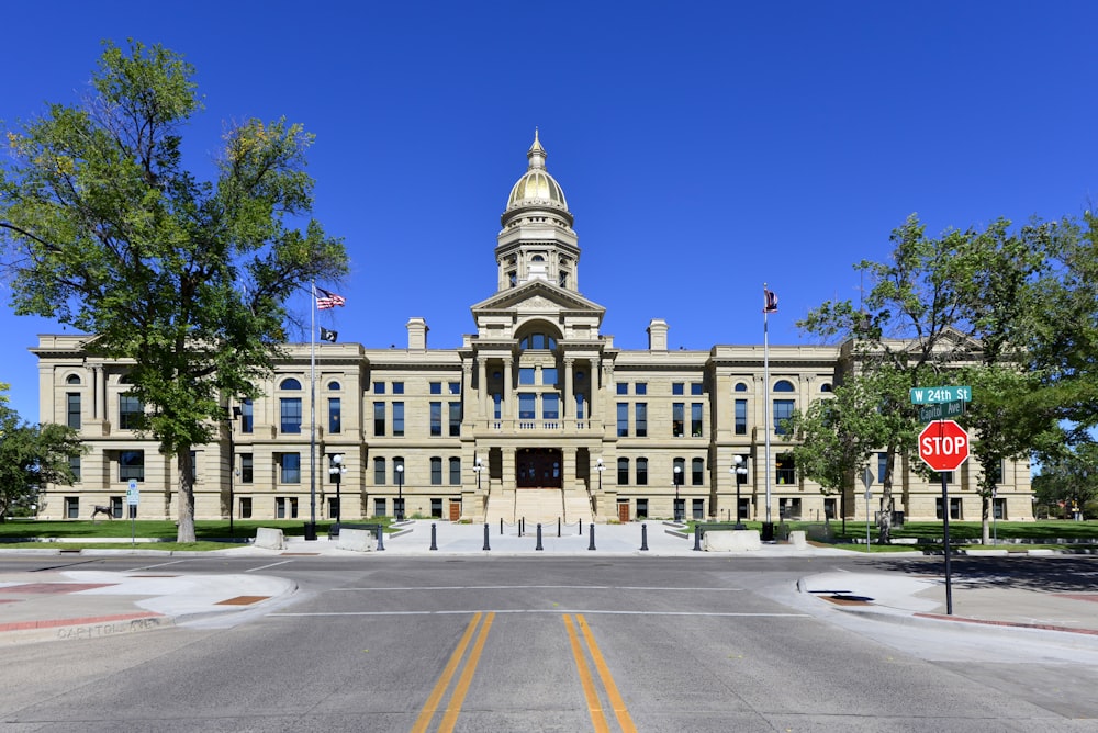 a large building with a clock tower on top of it