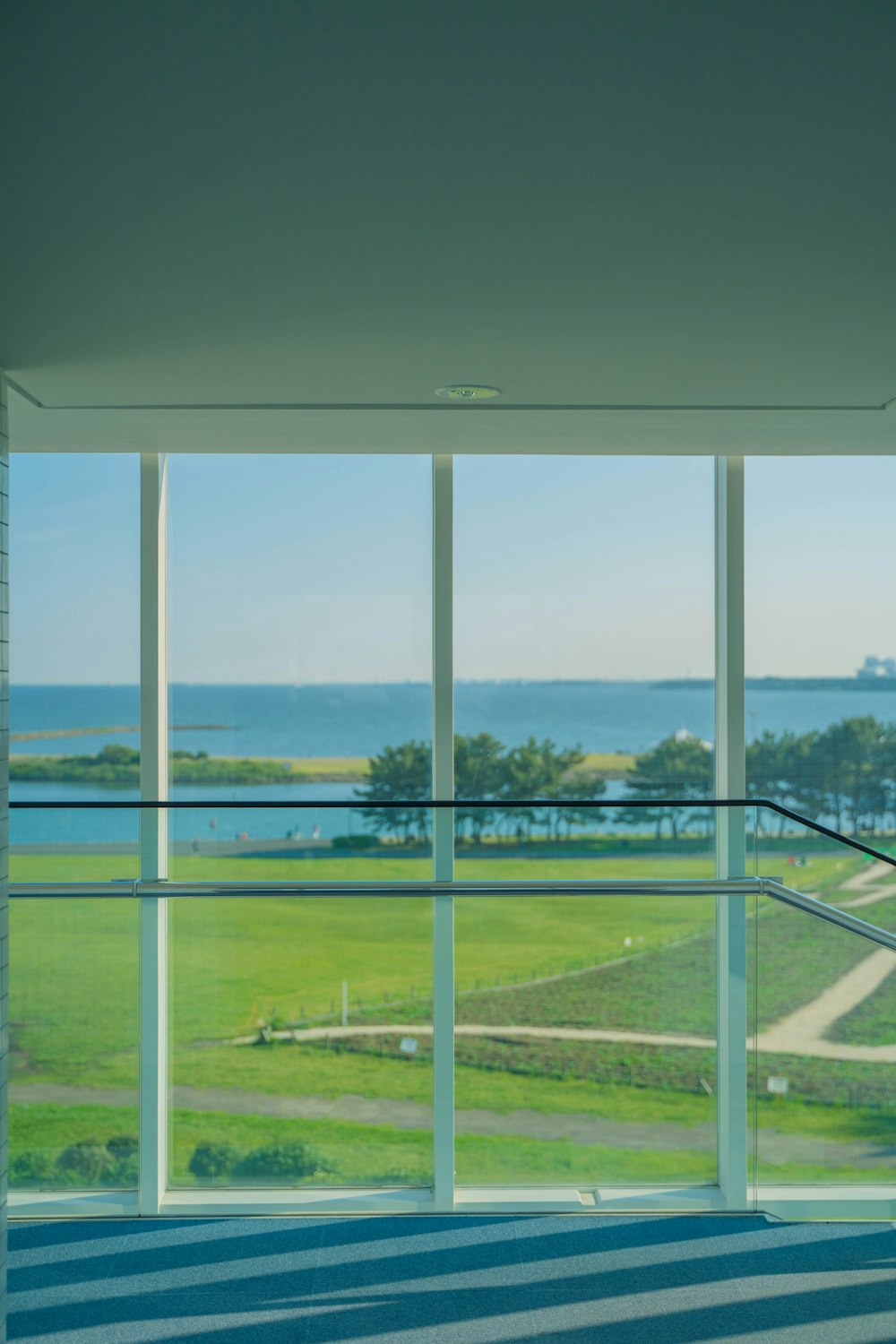 a room with a view of the ocean