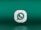 A three-dimensional icon resembling the logo of a chat application, featuring a white speech bubble with a green telephone handle inside. The icon is set against a gradient green background and appears to be floating.