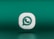 A three-dimensional icon resembling the logo of a chat application, featuring a white speech bubble with a green telephone handle inside. The icon is set against a gradient green background and appears to be floating.