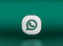 a green and white whatsapp icon on a green background
