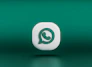 a green and white whatsapp icon on a green background