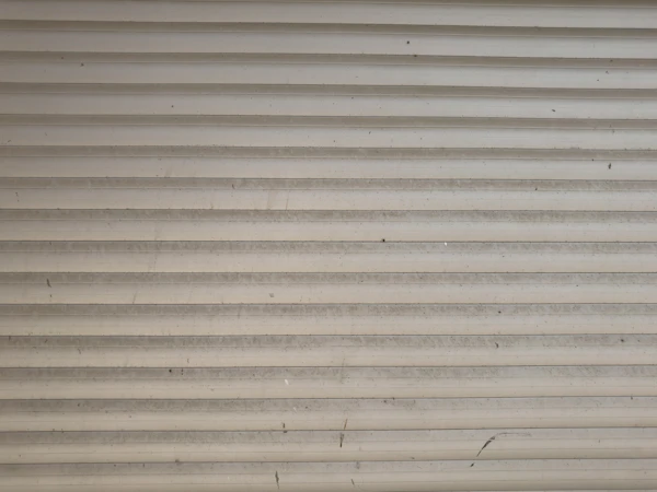 White blinds on a window