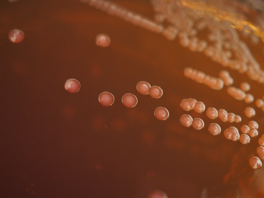 a close up of a bunch of pills on a table