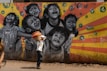A joyful scene featuring kids enjoying colorful art.