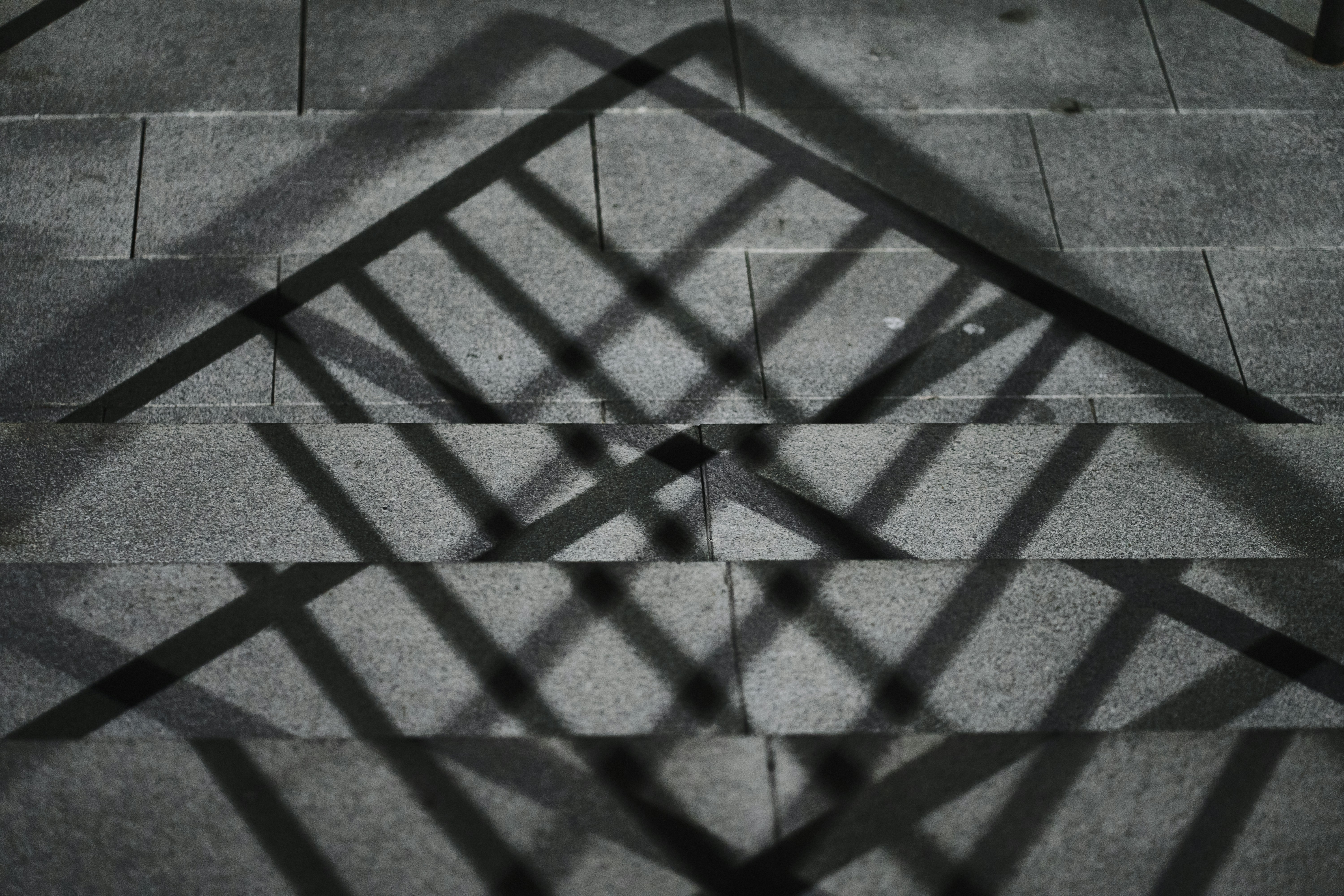Geometric shadows across modern architecture