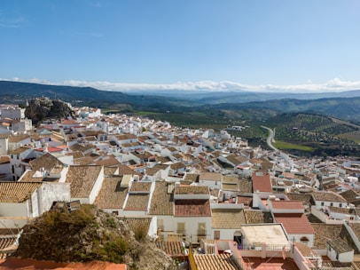 a view of a city from a high point of view