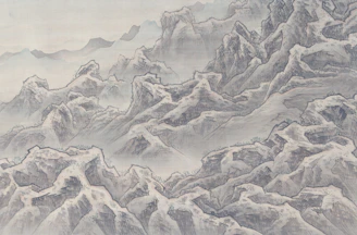 A delicate watercolor painting capturing the misty peaks of Patagonia at dawn.