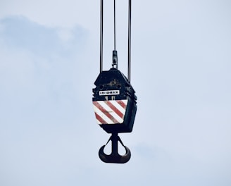 a ski lift with an american flag painted on it
