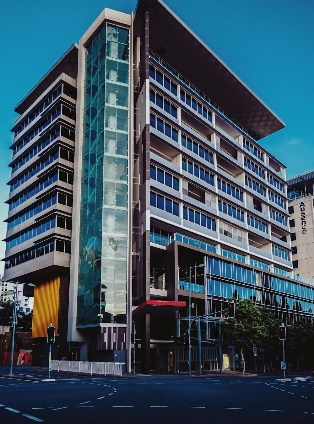 a very tall building with a lot of windows