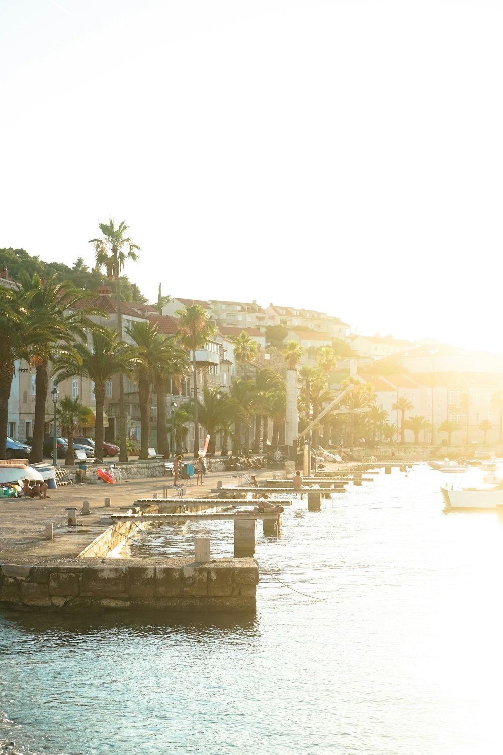 a body of water with a bunch of boats in it