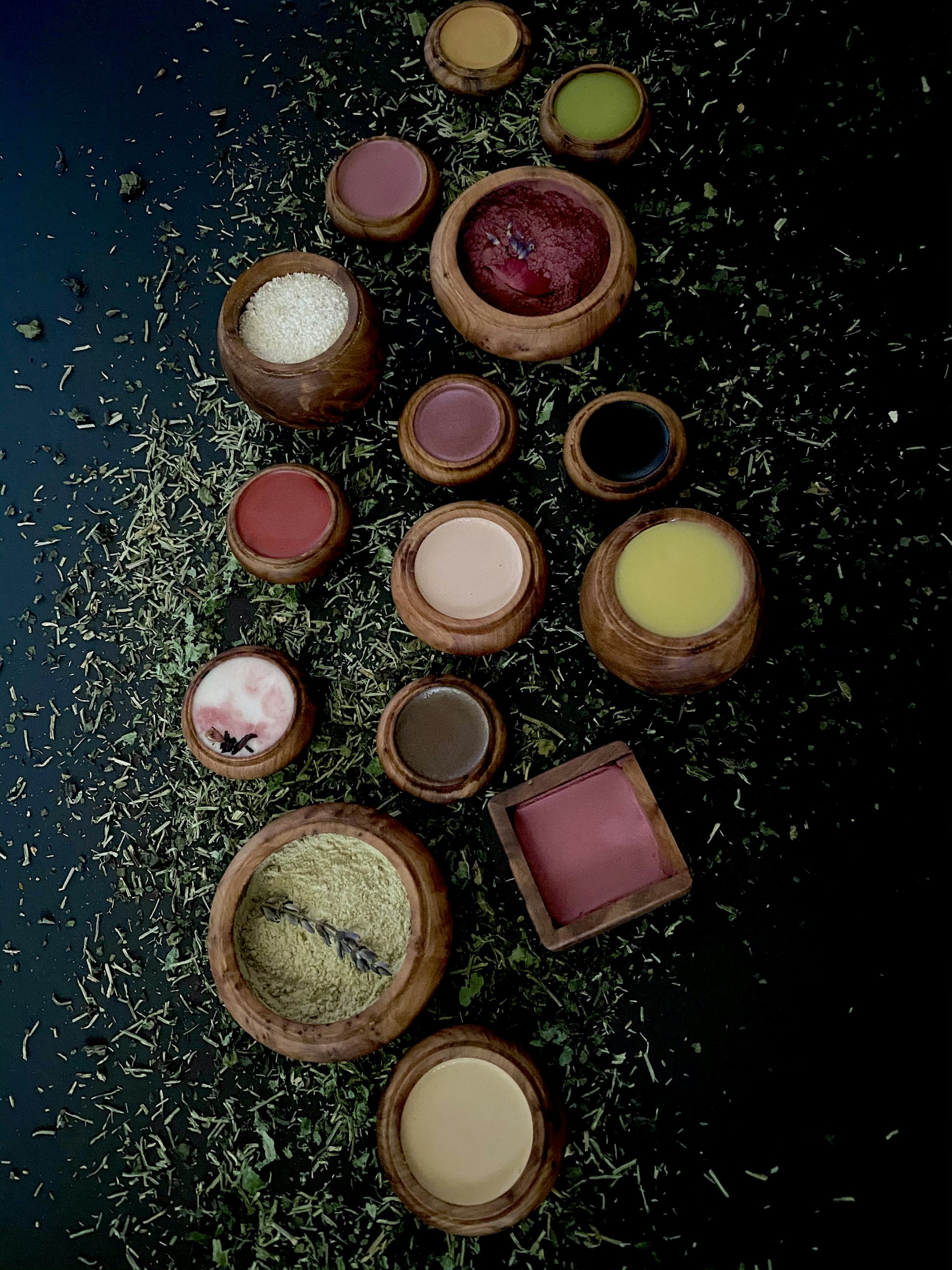 woman holding dried flower
