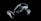 A set of virtual reality equipment, including a headset and two handheld controllers, displayed against a black background. The headset has a sleek, modern design with a glossy surface, while the controllers feature several buttons and joysticks.
