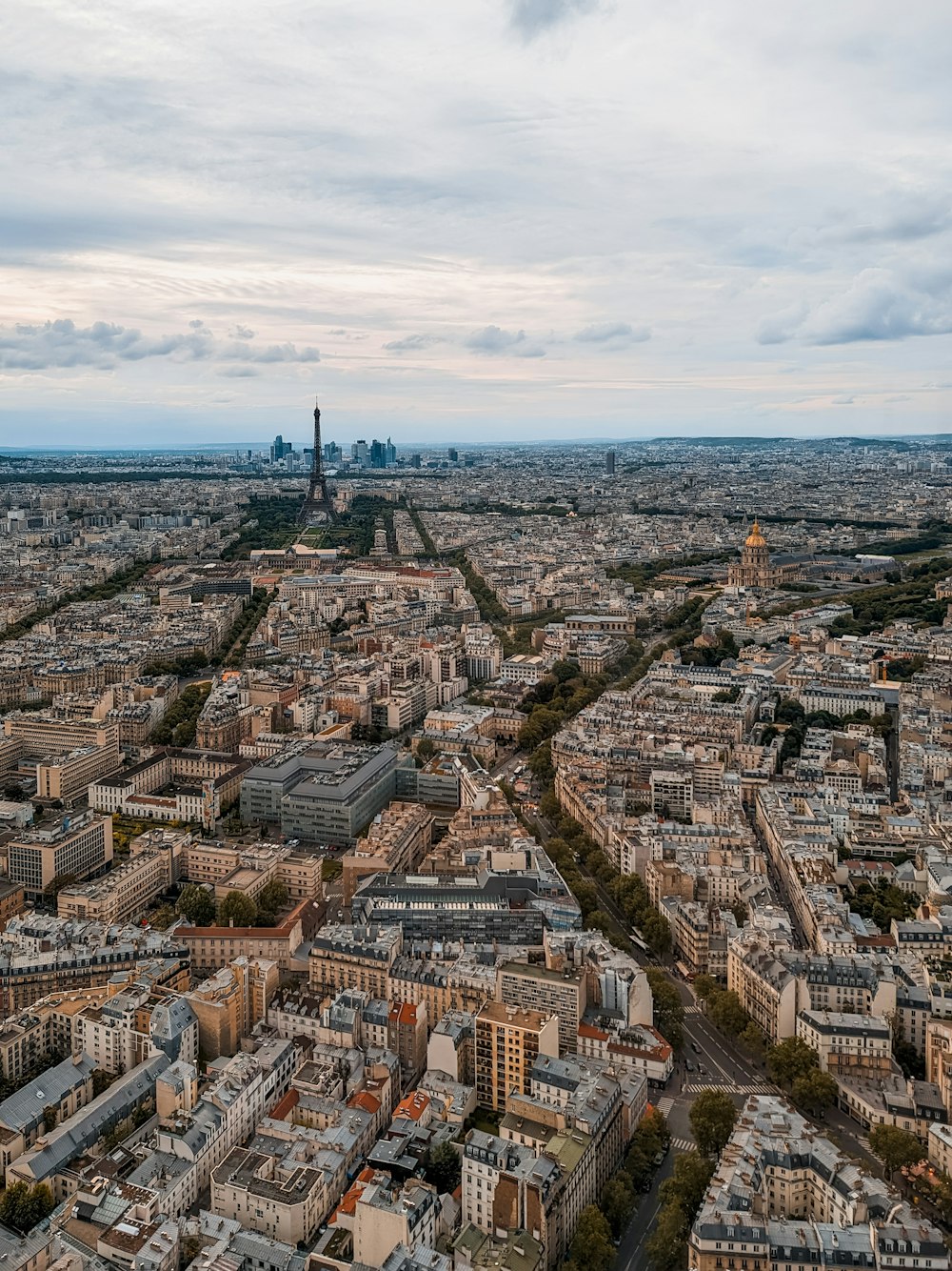 an aerial view of the city of paris