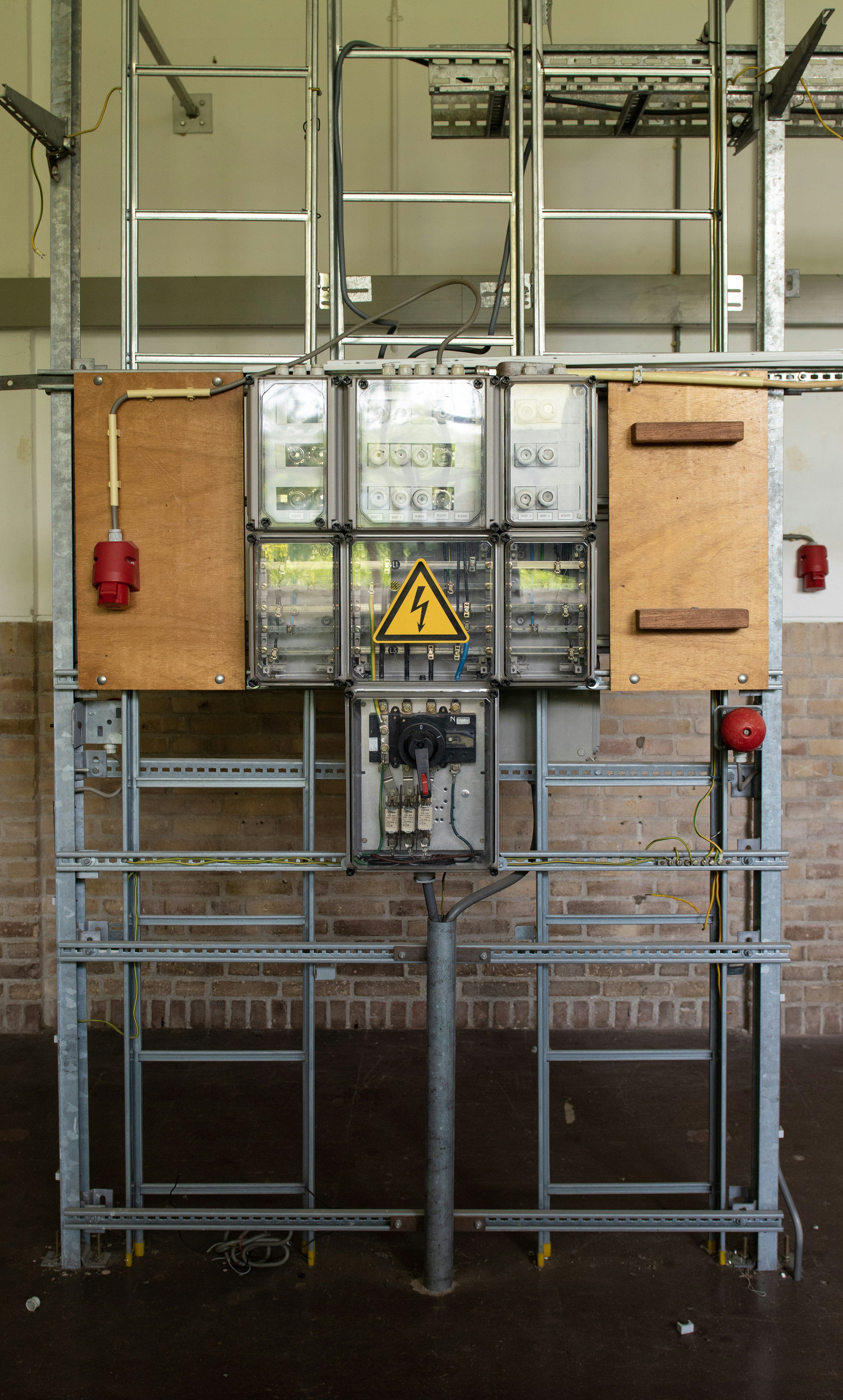 Some high voltage electric installation thing.