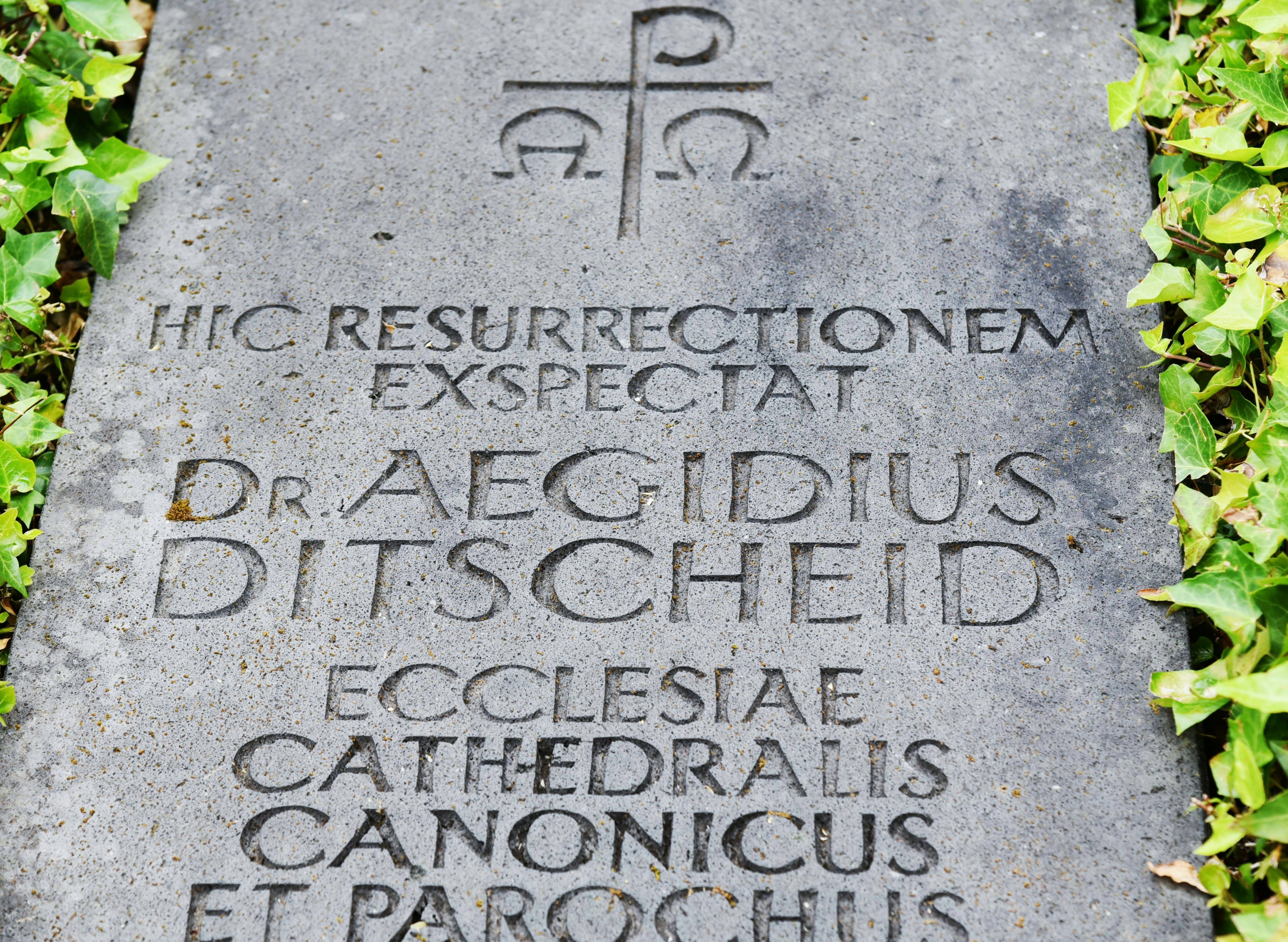 a stone that has some writing on it