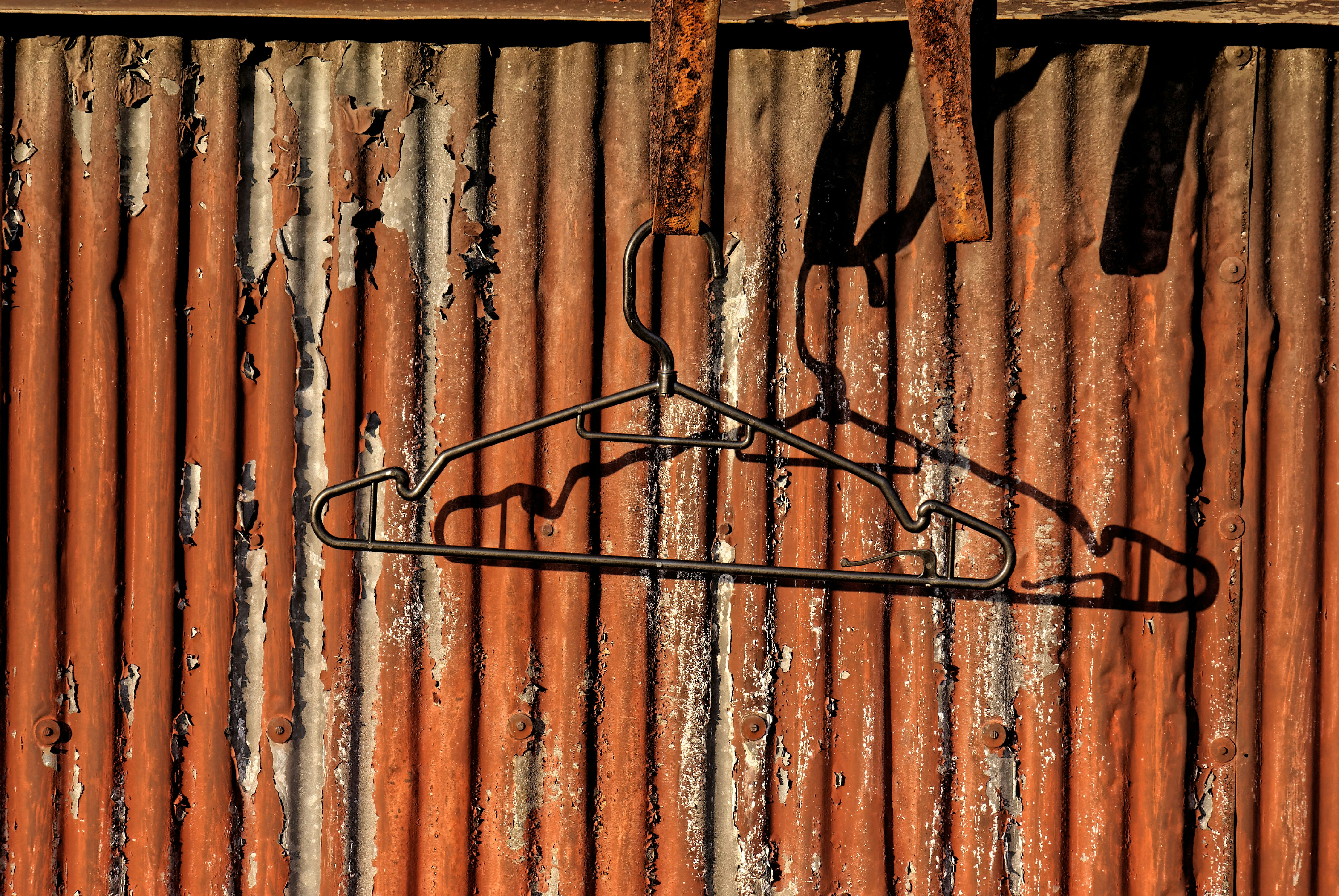 Rusted metal wall decor