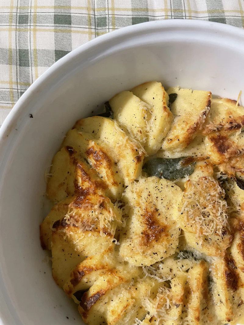 Patate al Forno con Spinaci