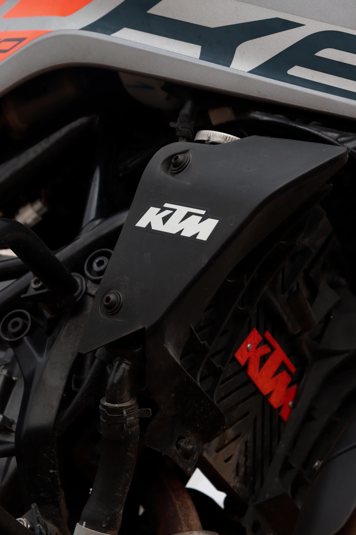 Gros plan avant d'une superbike