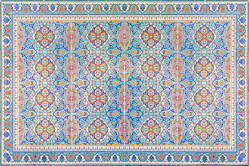 A detailed mosaic pattern from an Andalusian mosque reflecting Islamic art.