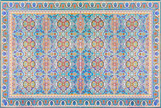 A detailed mosaic pattern from an Andalusian mosque reflecting Islamic art.