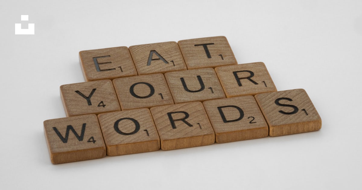 A scrabble of words that say eat your words photo Free Computer Image A scrabble of words that say eat your words photo Free Computer Image