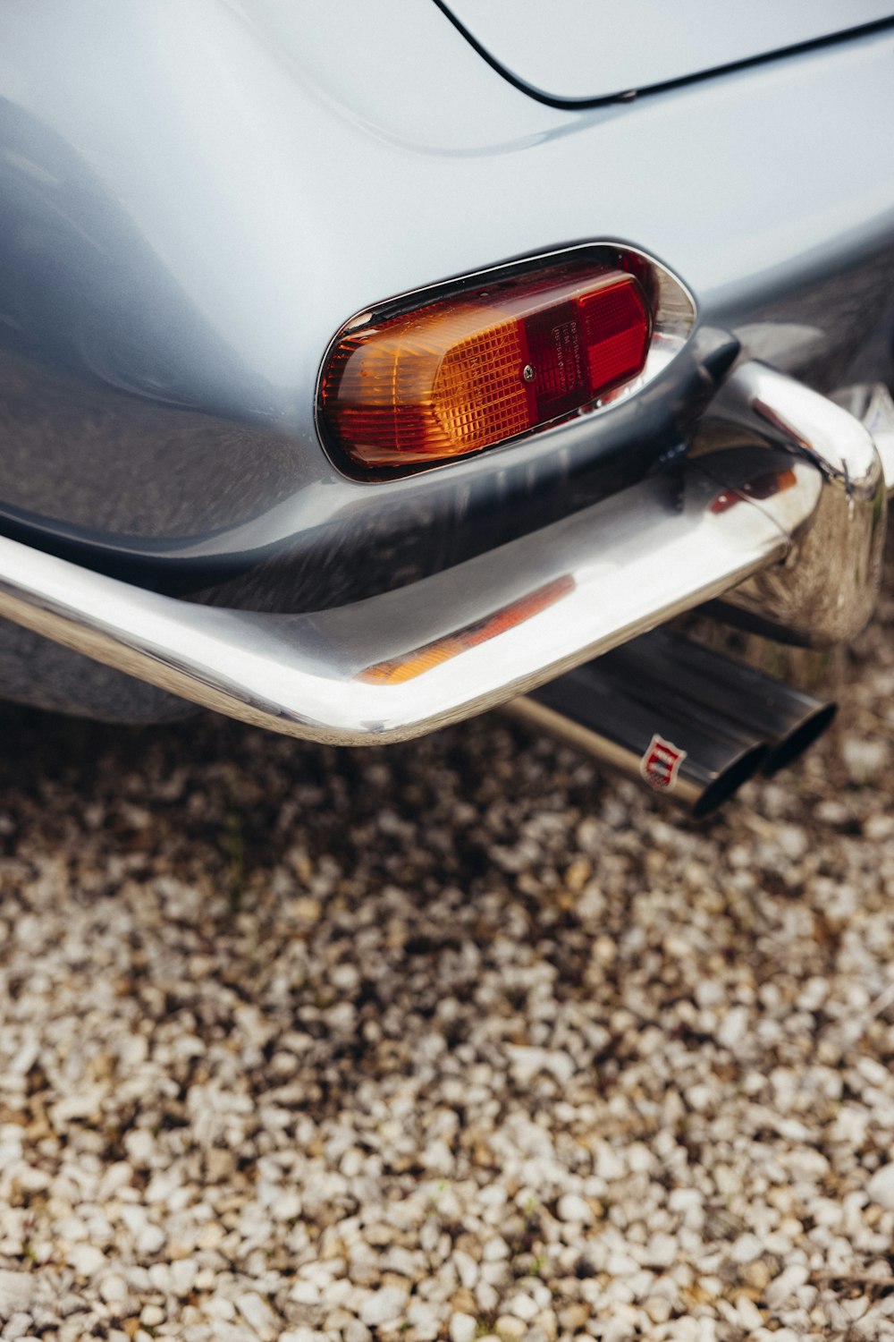 a close up of the rear end of a car