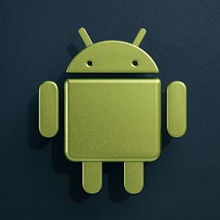 an image of a green android phone