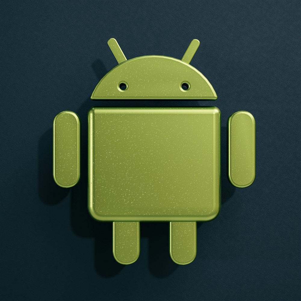 Ein Bild eines grünen Android-Handys