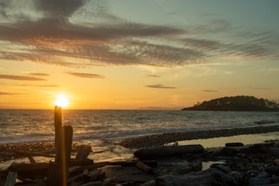 A serene sunset over the protected marine area of Isla Isabel, highlighting its natural beauty.