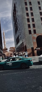 A scenic view of Kuwait from a taxi window.