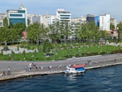 Diverse community enjoying a vibrant urban park space.