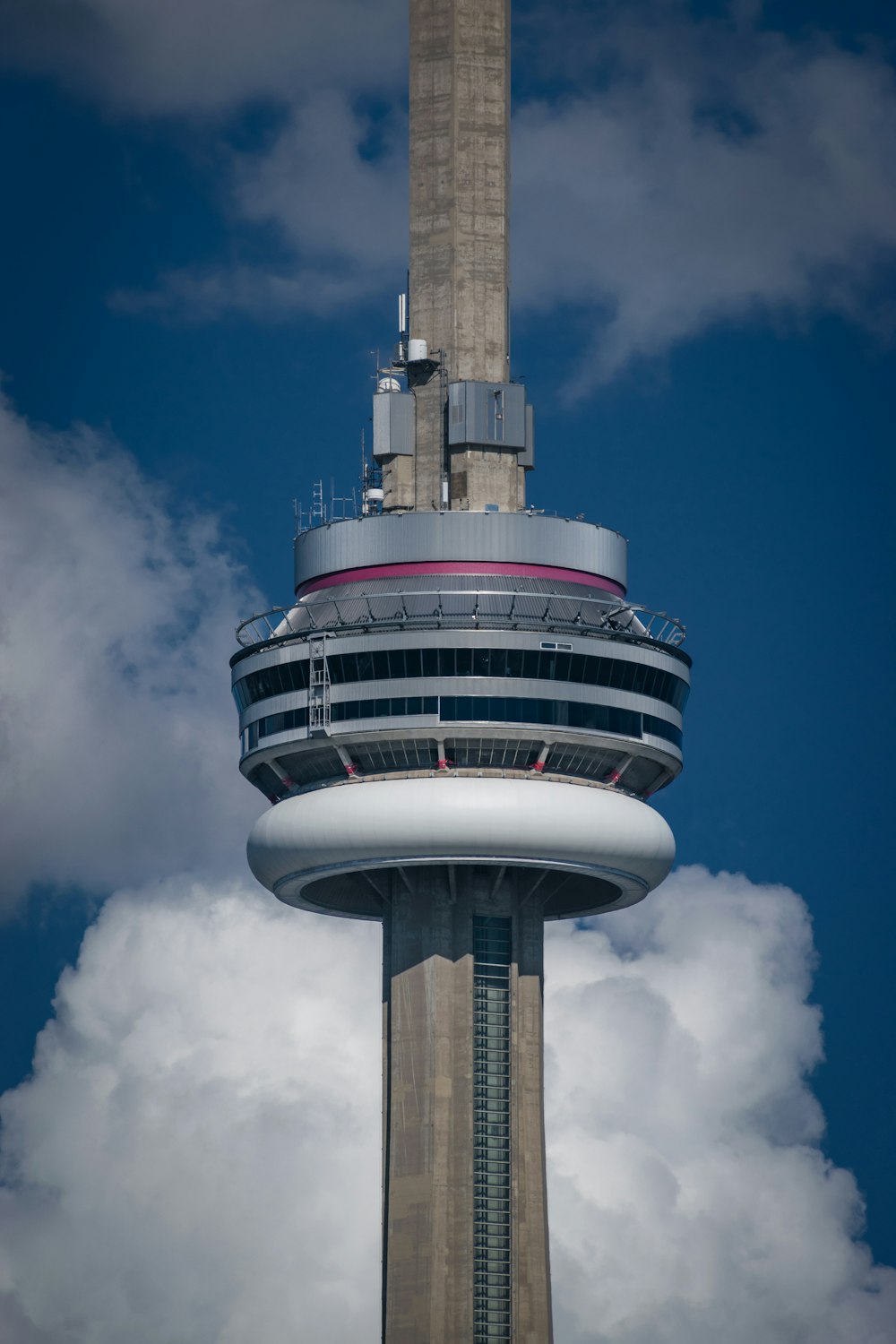 a tall tower with a sky background