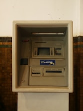 Visual of automated deposit and withdrawal processes in action.