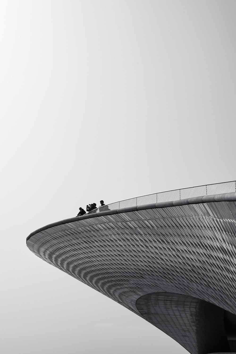 a group of birds sitting on top of a tall building